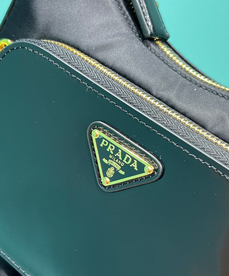 Prada Re-Nylon And Brushed Leather Mini-bag 1BC198 Black